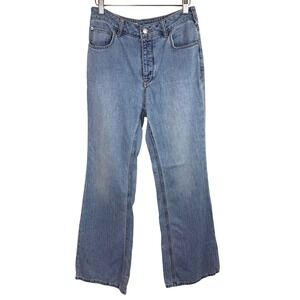 Pilcro Anthropologie Bootcut Jeans Size 28 High Rise Trouser Light Wash Denim